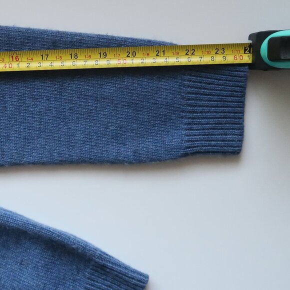 Vineyard Vines Fair Isle 1/4 Zip Sweater Blue Red Merino Wool Alpaca Long Sleeve - Picture 15 of 16